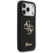 GUESS case IPHONE 17 Pro GUHCP17LSC4GSMK (Silicone W/ Big 4G Script) tok, fekete