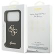 GUESS case IPHONE 17 Pro GUHCP17LSC4GSMK (Silicone W/ Big 4G Script) tok, fekete