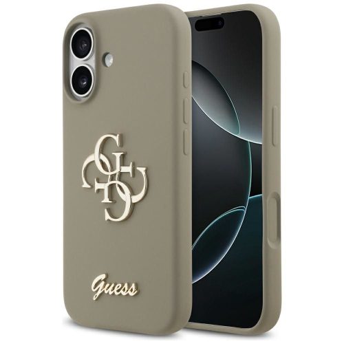 GUESS case IPHONE 17 GUHCP17SSC4GSMW (Silicone W/ Big 4G Script) tok, barna