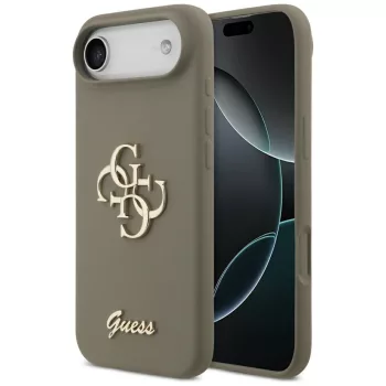   GUESS case IPHONE 17 Air GUHCP17MSC4GSMW (Silicone W/ Big 4G Script) tok, barna