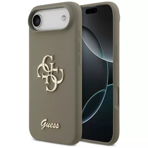 GUESS case IPHONE 17 Air GUHCP17MSC4GSMW (Silicone W/ Big 4G Script) tok, barna