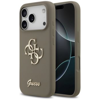   GUESS case IPHONE 17 Pro GUHCP17LSC4GSMW (Silicone W/ Big 4G Script) tok, barna