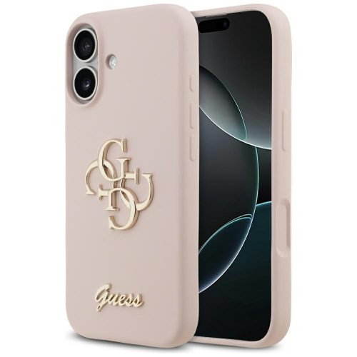 GUESS iPhone 17 GUHCP17SSC4GSMP (Silicone W/ Big 4G Script) tok, rózsaszín