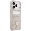GUESS case IPHONE 17 Pro GUHCP17LP4TPP (4G Double Card Triangle) tok, rózsaszín