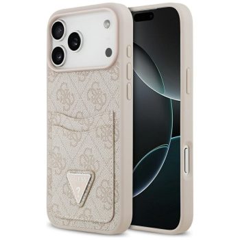   GUESS case IPHONE 17 Pro Max GUHCP17XP4TPP (4G Double Card Triangle) tok, rózsaszín