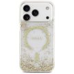 GUESS case IPHONE 17 Pro MagSafe GUHMP17LRGRGED (Resin Bottom Glitter) tok, arany