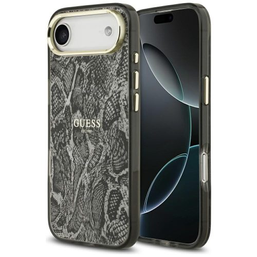 Guess Python Pattern MagSafe Case iPhone 17 Air tok, fekete