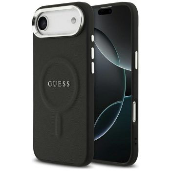   GUESS case IPHONE 17 Air MagSafe GUHMP17MPSAREGSK (PU W/ Classic Logo) tok, fekete