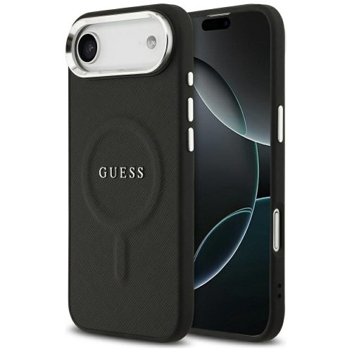 GUESS case IPHONE 17 Air MagSafe GUHMP17MPSAREGSK (PU W/ Classic Logo) tok, fekete