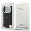 GUESS case IPHONE 17 Pro MagSafe GUHMP17LPSAREGSK (PU W/ Classic Logo) tok, fekete