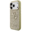 GUESS case IPHONE 17 Pro GUHCP17LHG4SGCD (Fixed Glitter Big 4G Metal Frame) tok, arany