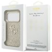 GUESS case IPHONE 17 Pro GUHCP17LHG4SGCD (Fixed Glitter Big 4G Metal Frame) tok, arany