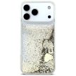 Guess Liq. Glitter 4 Charms case iPhone 17 Pro Max tok, arany