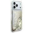 Guess Liq. Glitter 4 Charms case iPhone 17 Pro Max tok, arany