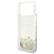 Guess Liq. Glitter 4 Charms case iPhone 17 Pro Max tok, arany