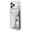 Guess Liq. Glitter Charms case iPhone 17 Pro Max tok, ezüst