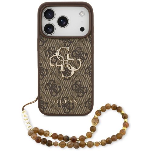 GUESS case IPHONE 17 Pro GUHCP17LP4GMGSW (PU W/ Strap 4G Classic Logo) tok, barna