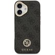 GUESS case IPHONE 17 MagSafe GUHMP17SP4G4DCSK (PU W/ Strass Logo & Big Strap Metal Buttons) tok, fekete