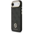GUESS case IPHONE 17 Air MagSafe GUHMP17MP4G4DCSK (PU W/ Strass Logo & Big Strap Metal Buttons) tok, fekete