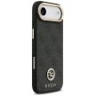 GUESS case IPHONE 17 Air MagSafe GUHMP17MP4G4DCSK (PU W/ Strass Logo & Big Strap Metal Buttons) tok, fekete