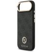 GUESS case IPHONE 17 Air MagSafe GUHMP17MP4G4DCSK (PU W/ Strass Logo & Big Strap Metal Buttons) tok, fekete