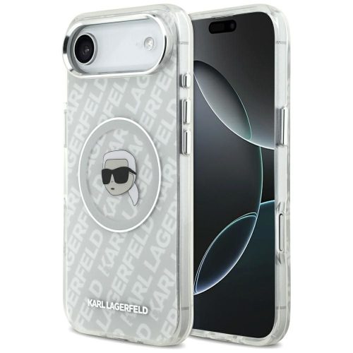 KARL LAGERFELD case IPHONE 17 Air MagSafe KLHMP17MHMKBKHOG (IML KL Head Logo) tok, szürke