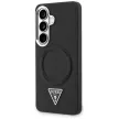 Guess Embossed Ring Triangle Logo MagSafe Samsung Galaxy S26 tok, fekete