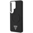 Guess Embossed Ring Triangle Logo MagSafe Samsung Galaxy S26 Ultra tok, fekete