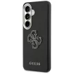 Guess Grained Big 4G Metal Logo Samsung Galaxy S26 Plus tok, fekete