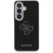 Guess Grained Big 4G Metal Logo Samsung Galaxy S26 Plus tok, fekete