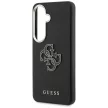 Guess Grained Big 4G Metal Logo Samsung Galaxy S26 Plus tok, fekete
