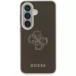 Guess Grained Big 4G Metal Logo Samsung Galaxy S26 tok, barna