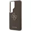 Guess Grained Big 4G Metal Logo Samsung Galaxy S26 Ultra tok, barna