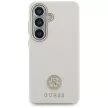 Guess Rhinestone Round Logo MagSafe Samsung Galaxy S26 tok, bézs
