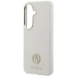 Guess Rhinestone Round Logo MagSafe Samsung Galaxy S26 tok, bézs