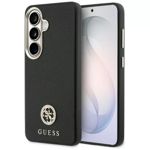 Guess case Rhinestone Round Logo MagSafe Samsung Galaxy S26 Plus tok, fekete