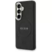 Guess Saffiano Peony Embossed Ring MagSafe Samsung Galaxy S26 tok, fekete