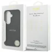 Guess Saffiano Peony Embossed Ring MagSafe Samsung Galaxy S26 tok, fekete