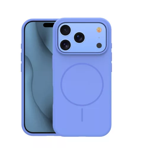 Silicone Thin Mag iPhone 17 Pro / 18 Pro tok, világoskék