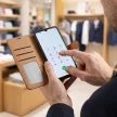 Smart Luxe leather iPhone 17 Pro Max / 18 Pro Max tok, fekete