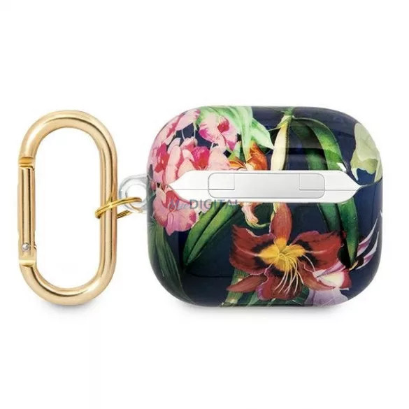 Guess Apple Airpods 3 Flower Strap Collection (GUA3HHFLB) tok, kék