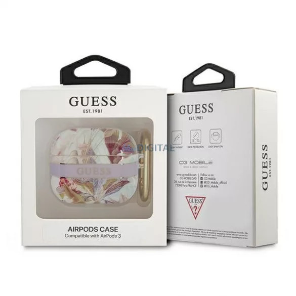 Guess Apple Airpods 3 Flower Strap Collection (GUA3HHFLU) tok, lila
