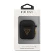 Guess Apple Airpods Triangle Logo szilikon (GUACA2LSTLBK) tok, fekete
