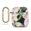 Guess Apple Airpods 1/2 Floral N.3 szilikon (GUACA2TPUBKFL03) tok, mintás, fekete