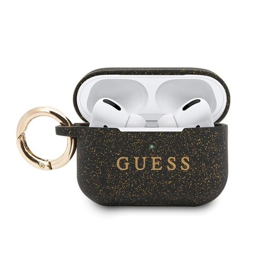 Guess Apple Airpods Pro szilikon (GUACAPSILGLBK) tok, fekete