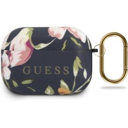   Guess Apple Airpods Pro Floral N.3 szilikon tok, mintás, fekete