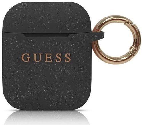 Guess Apple Airpods szilikon (GUACCSILGLBK) tok, fekete