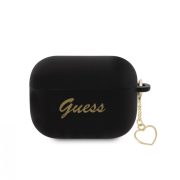   Guess Airpods Pro 2 Silicone Charm Heart (GUAP2LSCHSK) tok, fekete