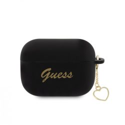   Guess Airpods Pro 2 Silicone Charm Heart (GUAP2LSCHSK) tok, fekete