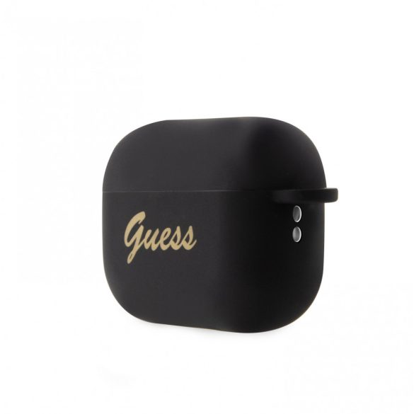 Guess Airpods Pro 2 Silicone Charm Heart (GUAP2LSCHSK) tok, fekete